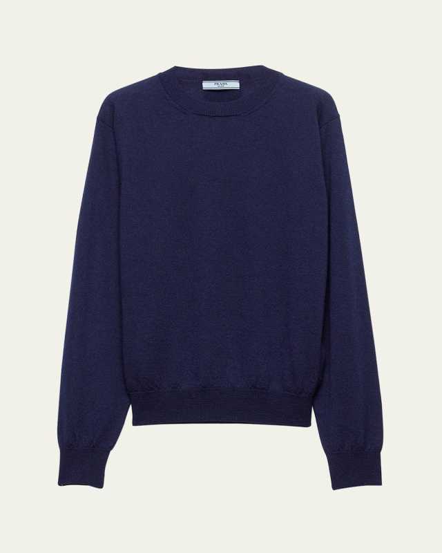 Superfine Cashmere Knit Crewneck Sweater